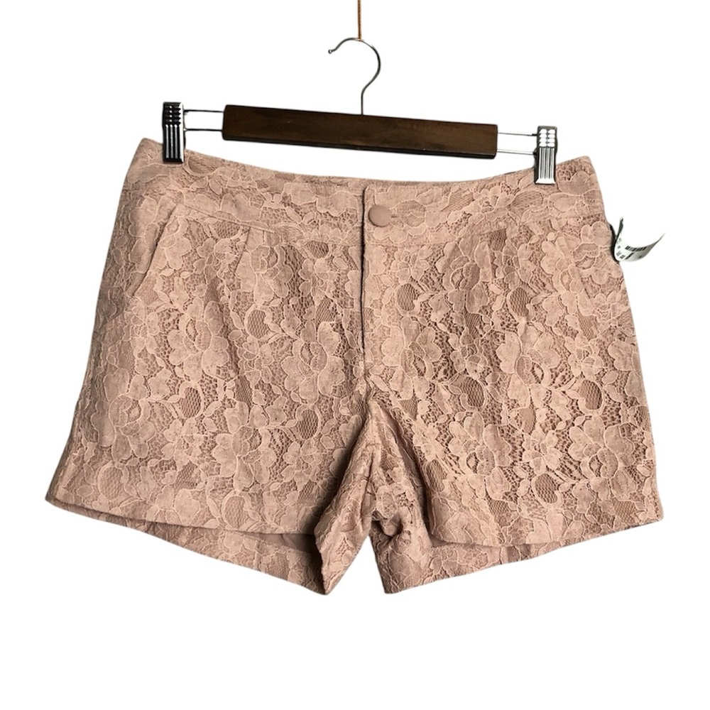 NEW Maurices Women’s XS Lace Overlay Shorts - Soft Pink